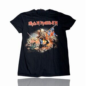 Iron Maiden The Trooper Eddie Graphic T-Shirt Men's Black Heavy Metal